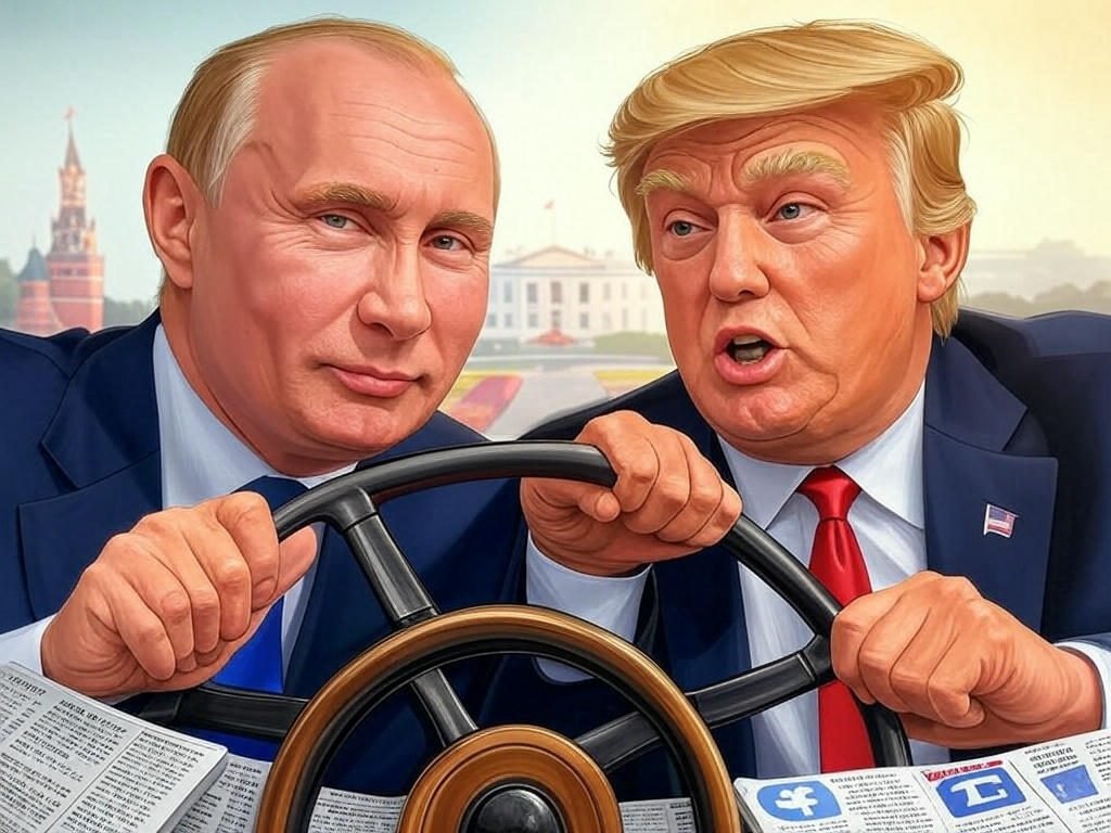 Trump and Putin Grabbing the Wheel