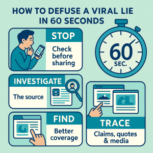 How to defuse a viral lie in 60 seconds.
