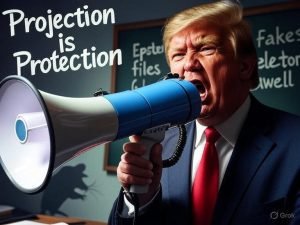 Trump's Hammer of Hoax! Projection is Protection.