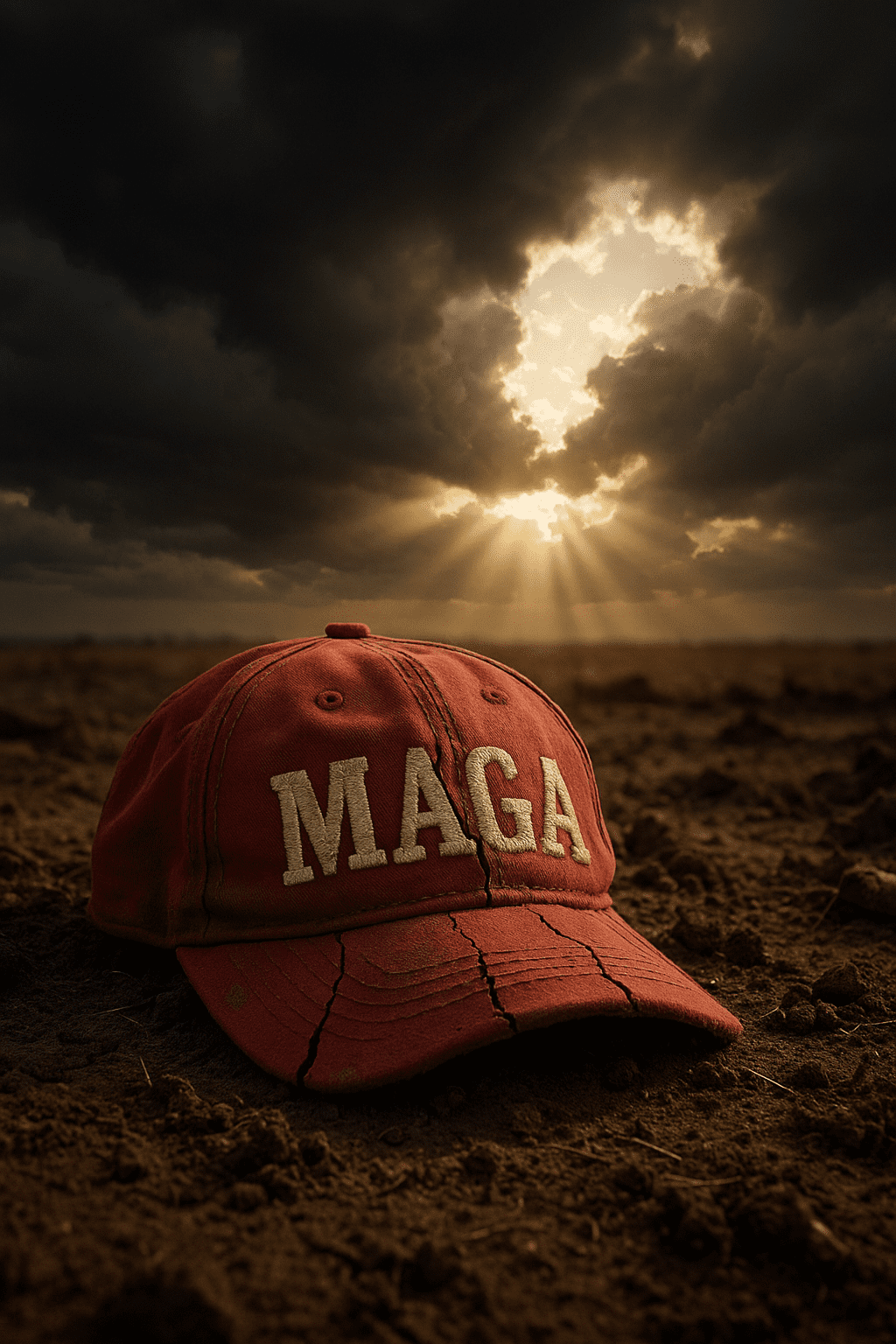Cracked MAGA Hat MAGA aren't the bad guys...MAGA is falling apart